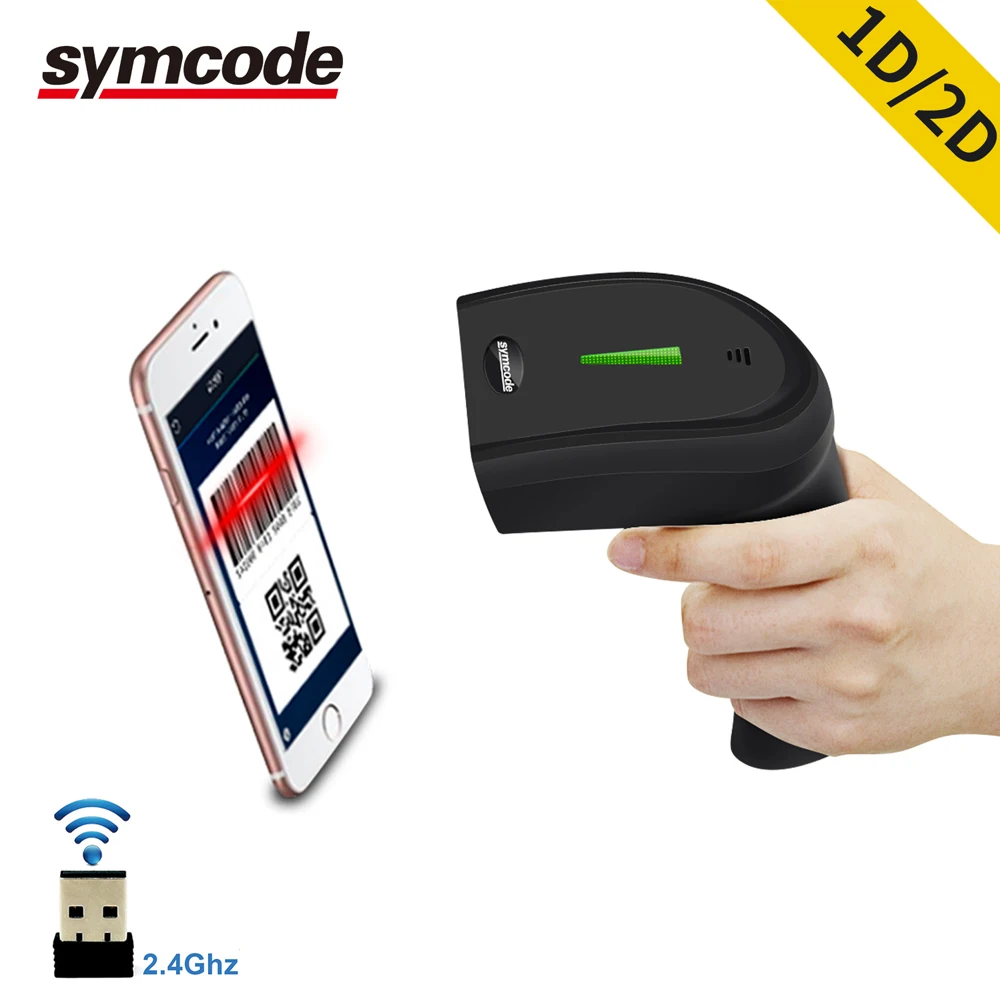 2D اللاسلكية Barcdeo ماسحة ، 30-100 متر نقل المسافة ، 16 M مساحة التخزين ، فك QR رمز ، PDF-417 ، مصفوفة البيانات