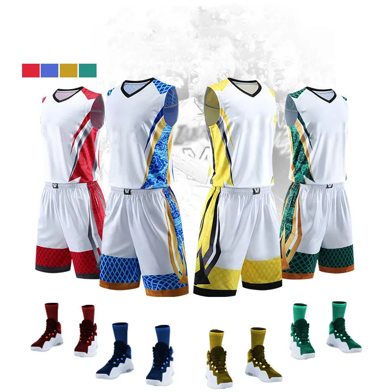 Men Professional High Quality Basketball Set Uniforms kits Sports