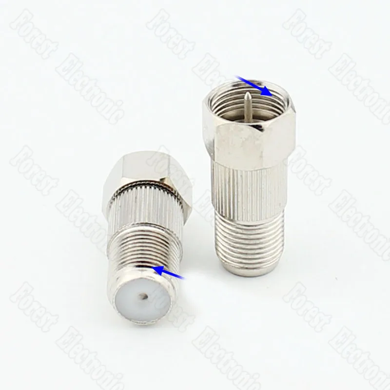 F Head Metric Male To Imperial Female Connector Internal/External