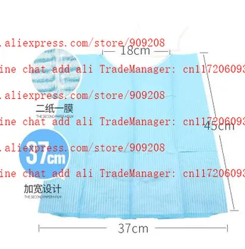 

dental lab denture laboratory tie scarf Lacing scarf with tape 50pcs length 45cm width 37cm