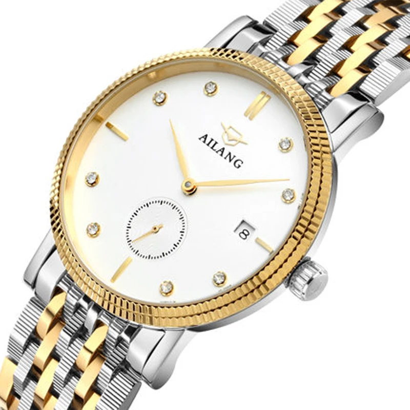 AILANG Original luxury watch brand men's mechanical automatic watches fashion men's gold stainless steel strap watch wrist watch AILANG Original luxury watch brand men's mechanical automatic watches fashion men's gold stainless steel strap watch wrist watch