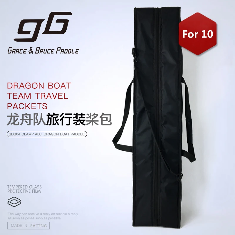 Bigcapacity Dragon Paddle Bag For 10 Dragon Boat Paddles In Black