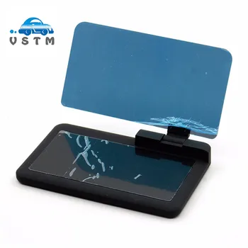 

H6 HUD Car Head Up Display Non-slip Mat Smartphone with Transparent Reflection Film Mat GPS Navigator Stand Phone Holder