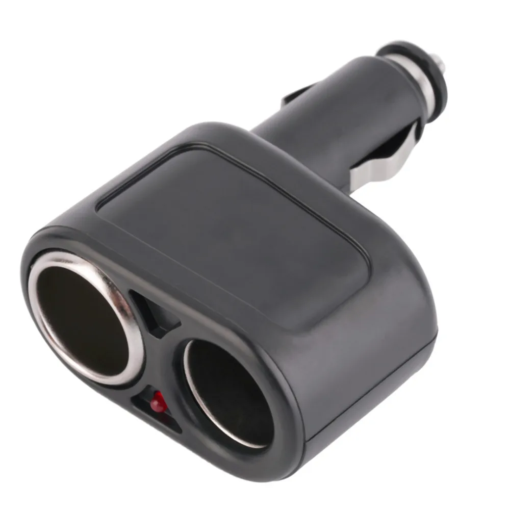 

Hot Sale Dual Car Cigarette Lighter Socket Splitter 2 Socket Auto Cigar Lighter Charger Power Adapter