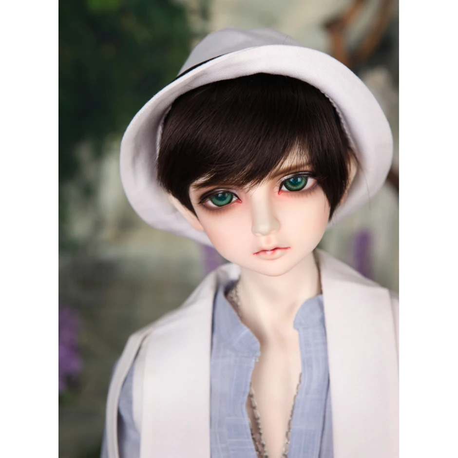 Парик для куклы Allaosify BJD 1/3 1/4 1/6 гигантский малыш ультра короткие прямые черные