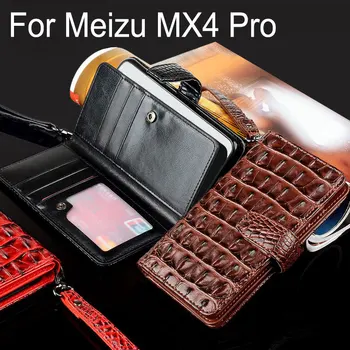 

for meizu MX4 pro case Luxury Crocodile Snake Leather Flip Business style Wallet phone Cases for meizu MX4 pro cover funda capa
