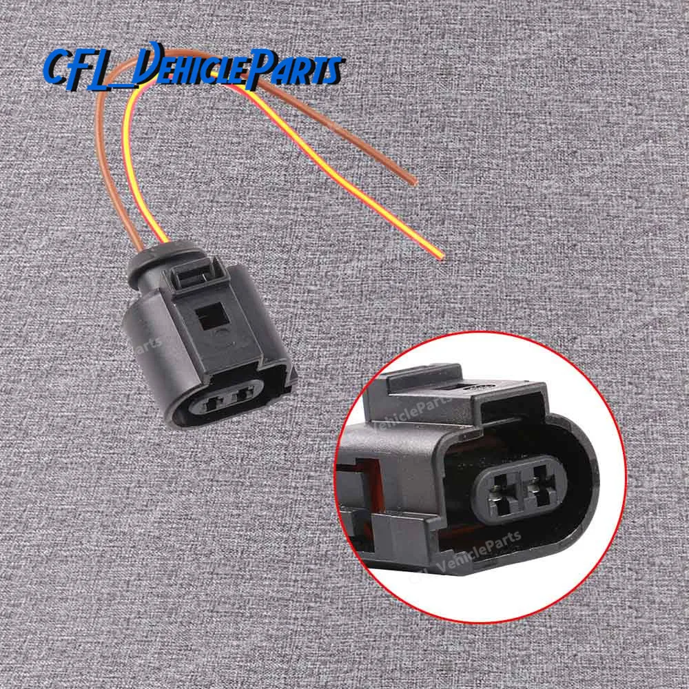 

2 Pin Connector Plug Wiring Harness Cable Socket 1J0973722A For VW Beetle Passat Touareg CC For Audi Q5 A4 A6