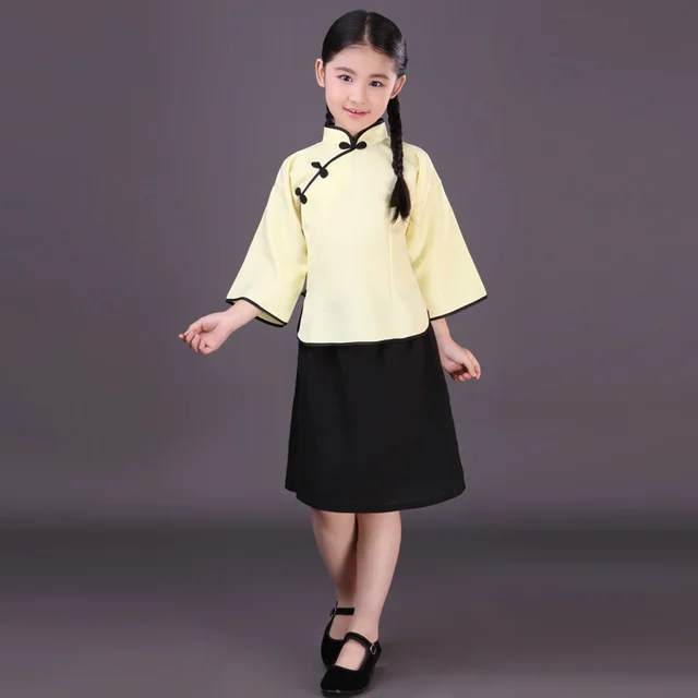 신제품 어린이 중국 전통 정장 블라우스 스커트 중국 학교 유니폼 그룹 노래 착용 중국 의상 16 Costume Alice Blouses Wholesalecostumes Ebay Aliexpress