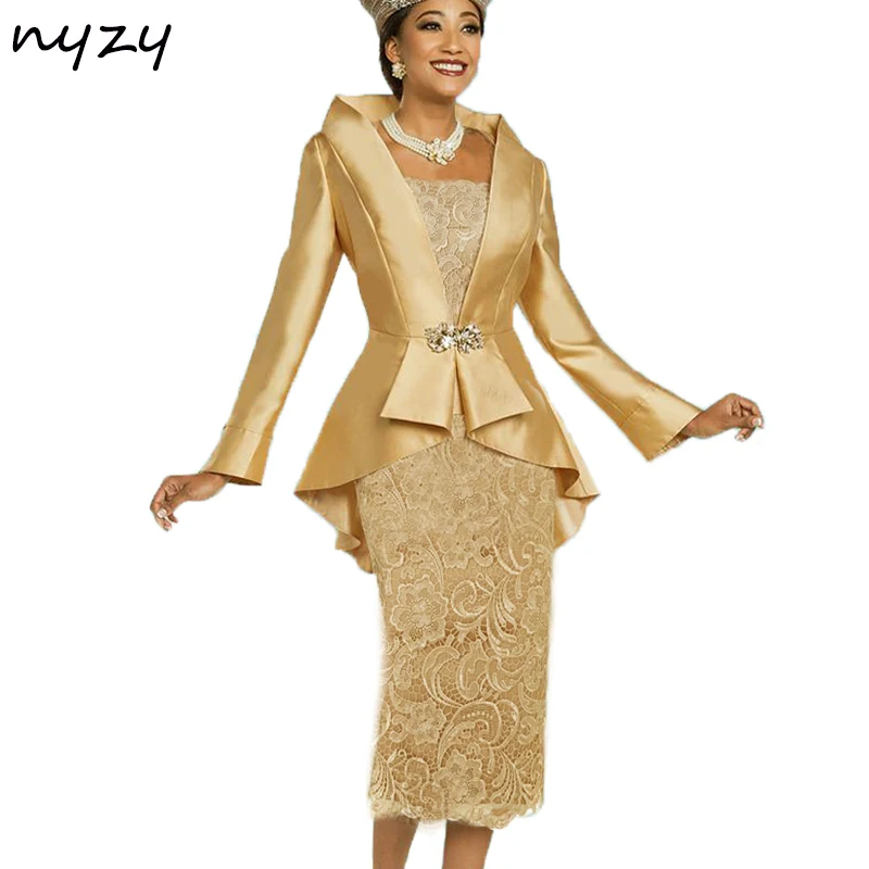 Простое Элегантное официальное платье NYZY M23C 2019 года для матери невесты наряды из