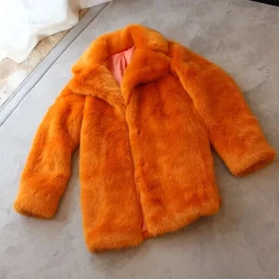 

2018 New Style High-end Fashion Women Faux Fur Coat S16