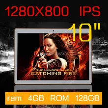10 inch IPS Octa Core Tablet ram 4GB ROM 64GB+keyboard 5.0MP 3G Android5.1 GPS MTK6592 Dual sim card Phone Call Tablets PC