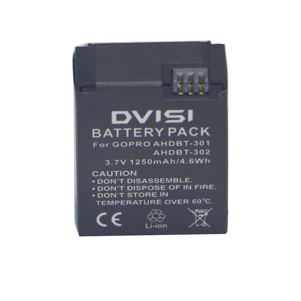 Аккумуляторная батарея 1250 мАч для GoPro HERO3 + и GoPro|battery for gopro|ahdbt-301 batterygopro battery |