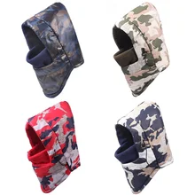Мужская Балаклава камуфляжная Лыжная маска для лица Шапка Зимняя Теплая Флисовая велосипедная шапка HATCS0545