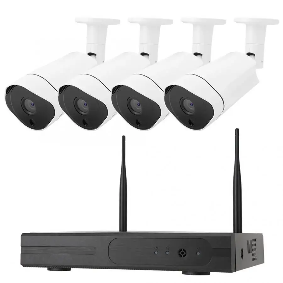 4CH 1080 P 2MP Беспроводной Smart Wifi NVR IP Камера видеонаблюдения Системы 2019