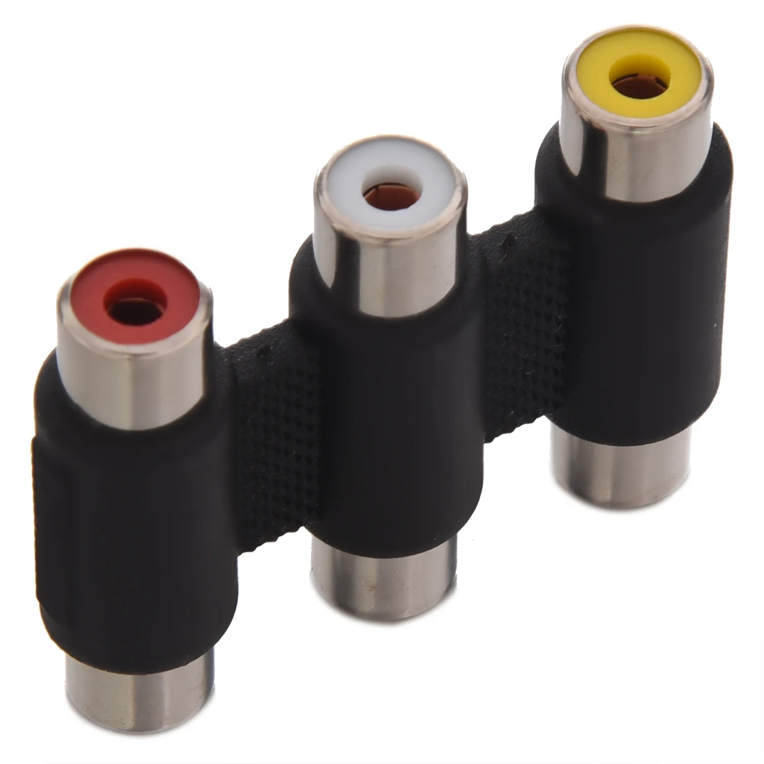 

FSLH New 3 RCA PHONO FEMALE SOCKET COUPLER EXTENSION ADAPTER
