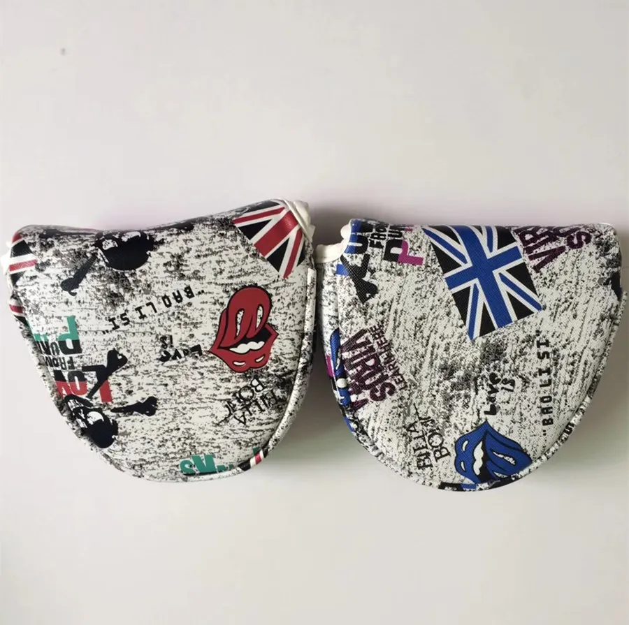 UK Flag Golf Putter Head Cover for Mallet with Magnetic