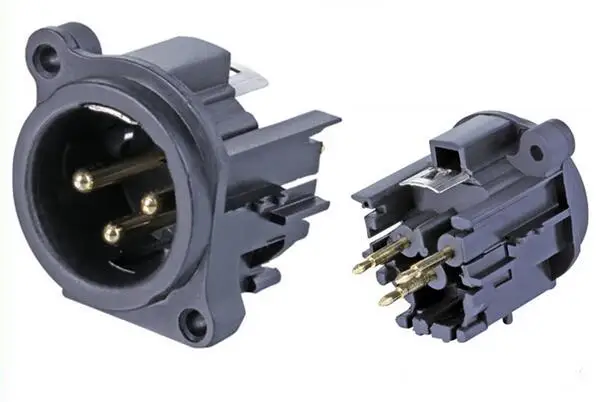 

Free Shipping 20pcs/Lot Microphone XLR 3pin Male Panel Mount Chassis PCB Socket Connector