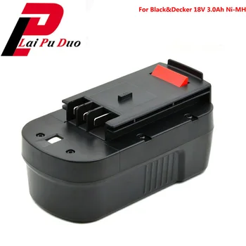 

18V 3000mAh Ni-MH for Black&Decker Replacement Power Tool Battery :FS180BX, 244760-00, A18, HPB18-OPE, FS18BX HPB18