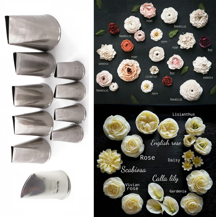Korea Piping Tip Icing Nozzle for Rose Flower Cake Decorating Tip