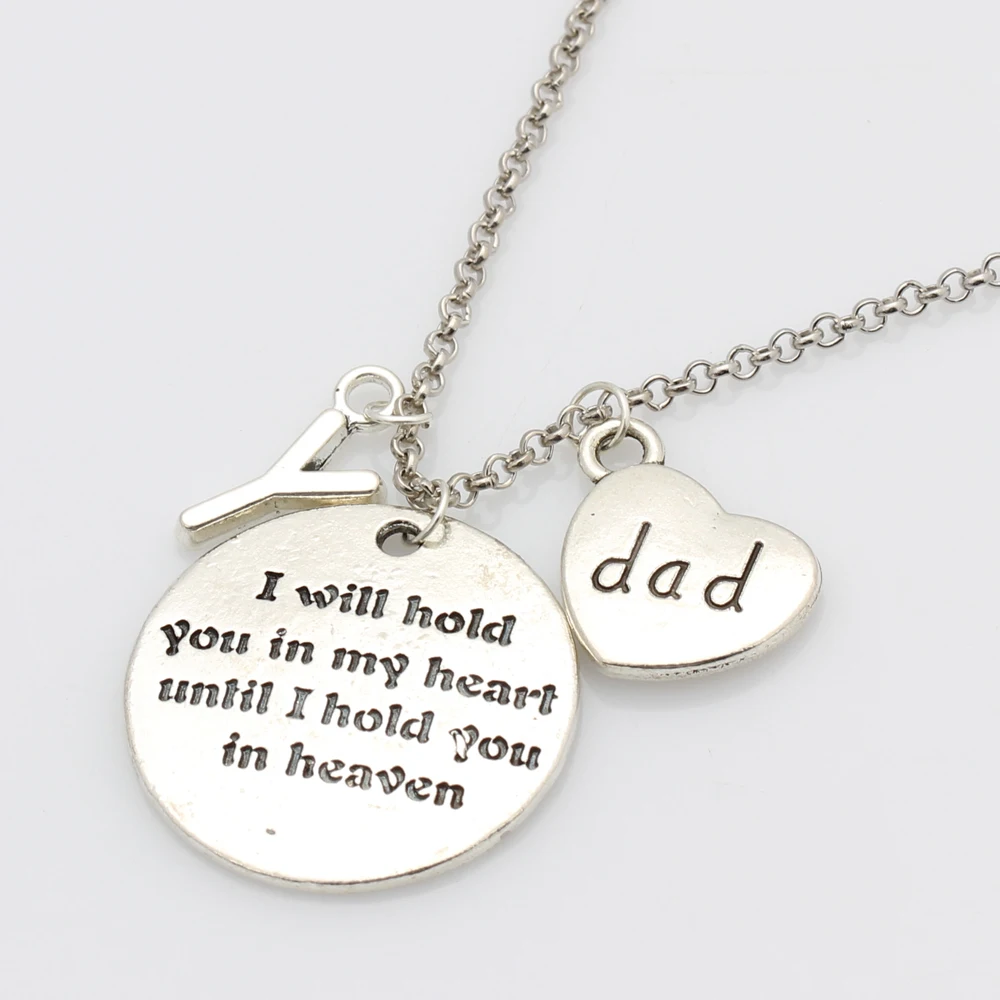Подарок для папы мамы сына и дочки ожерелье с надписью Dad/Mom/Son/дочки Love Memory