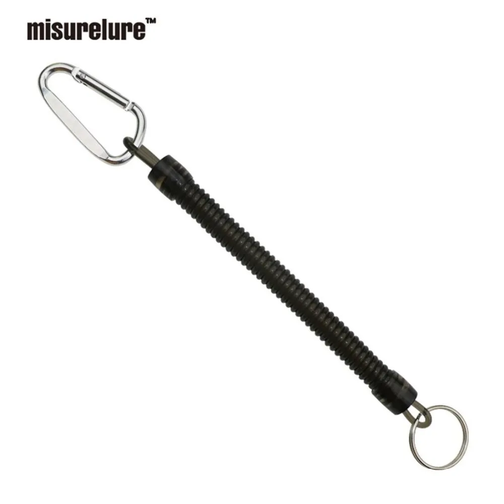 Booms Fishing T4 Fishing Lanyards Fishing Tool/Pole Safety Coil Lanyard Retractable Wire Inside Tup Cover