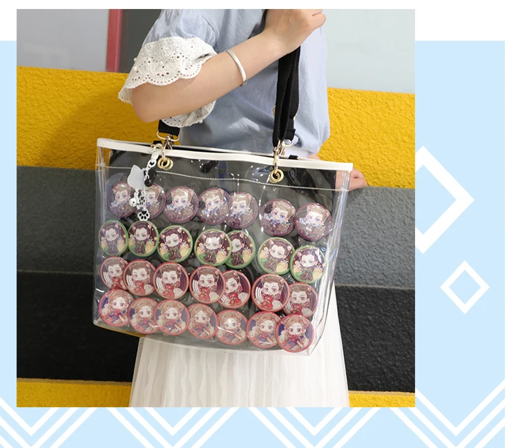 Wego японская Лолита Harajuku сумка Kawaii Itabag прозрачная сумка в стиле Harajuku для девочек Женская пляжная дорожная сумка