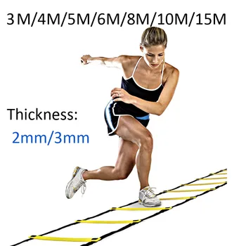 

Nylon Straps Training Ladders Agility Speed Ladder Stairs Agile Staircase for Fitness Soccer Football Speed Ladder Equipment