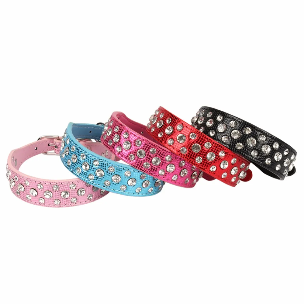 Traumdeutung Small Cats Dog Product Collars Rhinestone Chihuahua Personalized For Pet Necklace