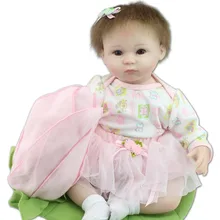 18 дюймов реалистичный Шелкопряд reborn baby открытые глаза Мягкий силиконовый винил настоящая сенсорная Кукла Прекрасный Новорожденный ребенок