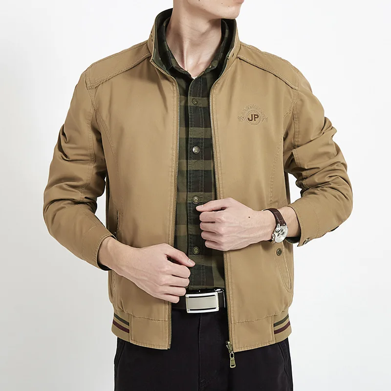 Брендовая одежда, куртка, Мужская двухсторонняя военная куртка, пальто, чистый хлопок, мужская куртка, осень, Jaqueta Masculina размера плюс M-4XL