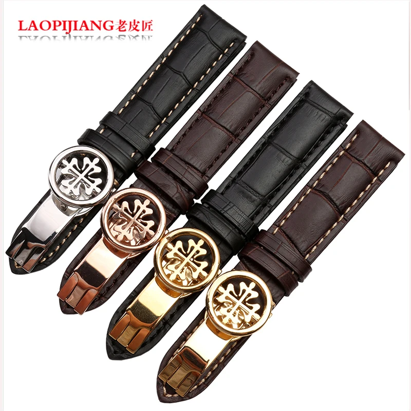 laopijiang Genuine Leather Watchband high end fashion watches accessories 19 20 21 22mm