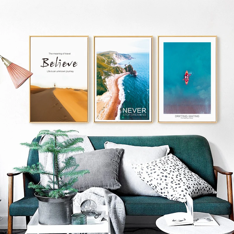 

Posters And Prints Canvas Painting Wall Art Photo For Living Room Bedroom Wall Picture Modern Desert Beach Travel Home Decor