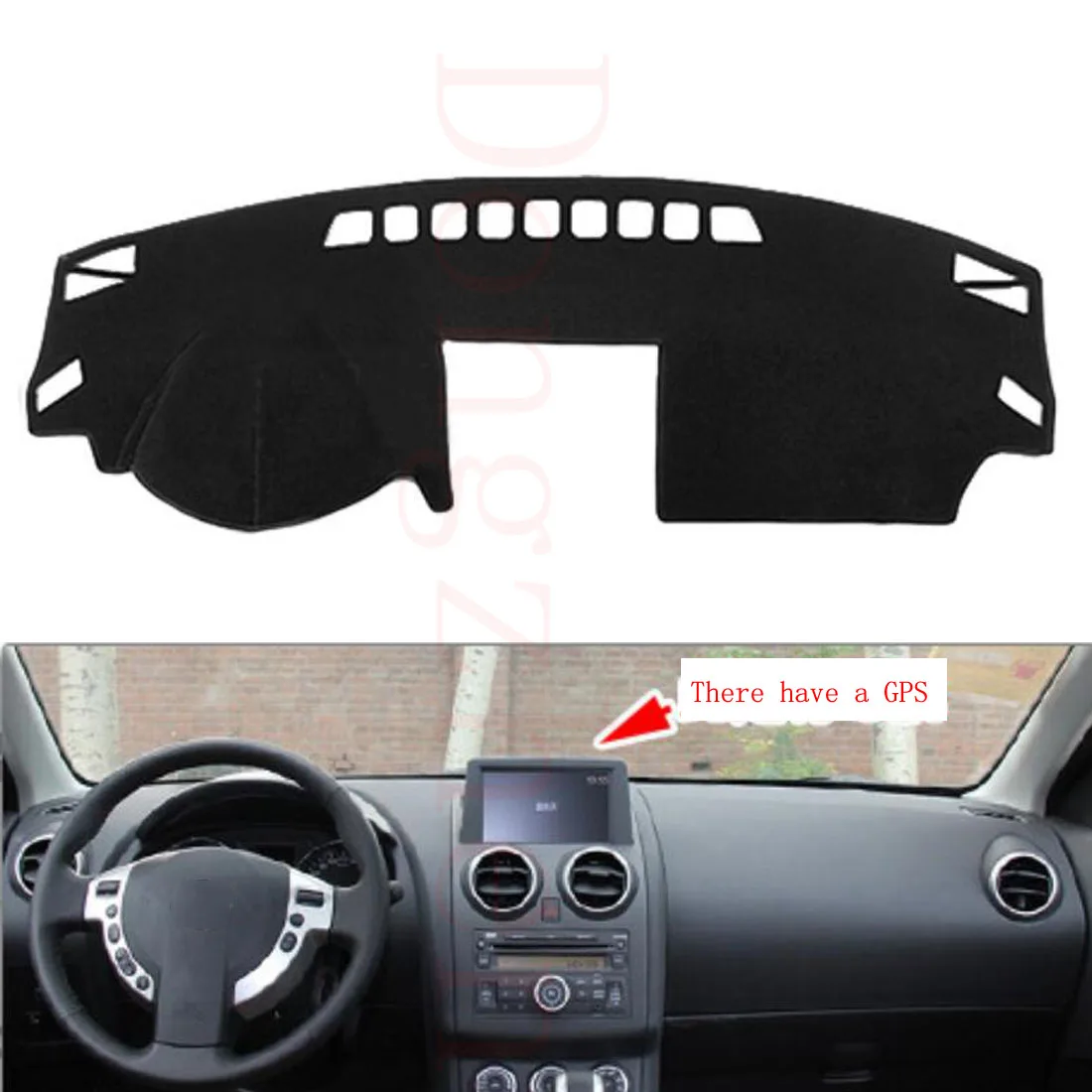 

Dongzhen Fit For Nissan Qashqai 2008-2015 With GPS Car Dashboard Cover Avoid Light Pad Instrument Platform Dash Board Cover
