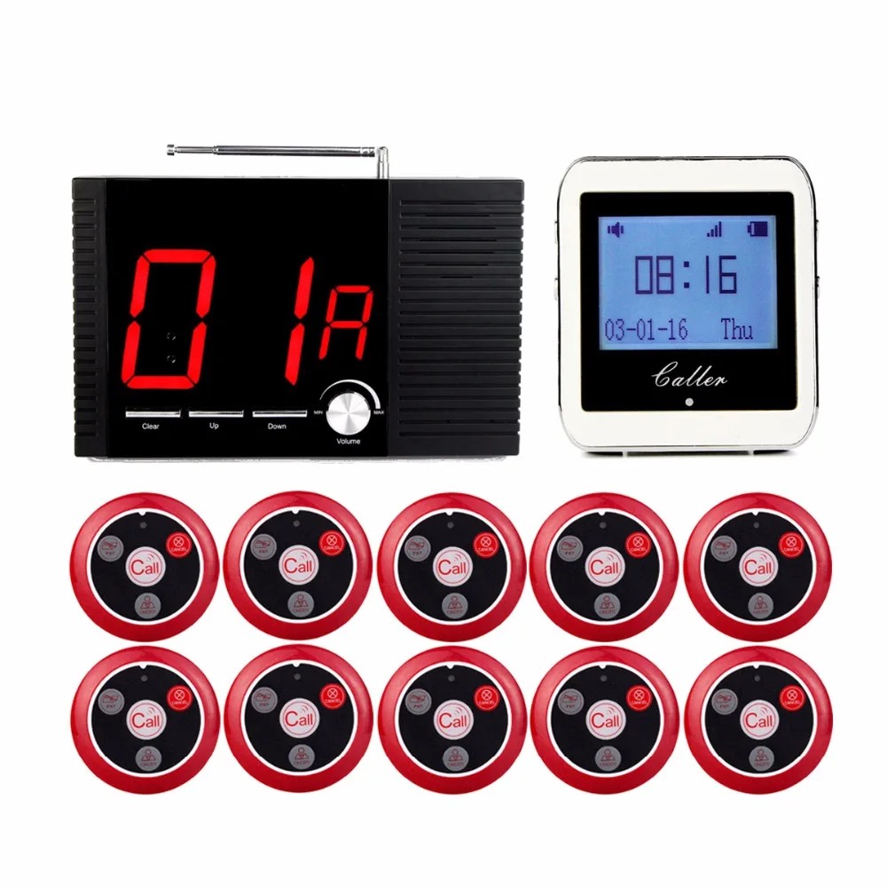 Restaurant Equipment 433MHz Wireless Wrist Watch Receiver+10 Calling Transmitter Button Call Pager Four-key Pager+1 Host Display Restaurant Equipment 433MHz Wireless Wrist Watch Receiver+10 Calling Transmitter Button Call Pager Four-key Pager+1 Host Display