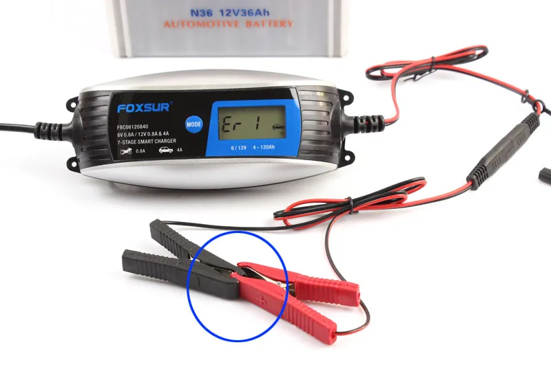 FOXSUR 12V 0.8A 4A 6V 0.8A 7-stage Смарт Батарея Зарядное устройство, кабель SAE 6V 12V гель AGM влажный UPS для автомобилей и мотоциклов, Батарея Зарядное устройство