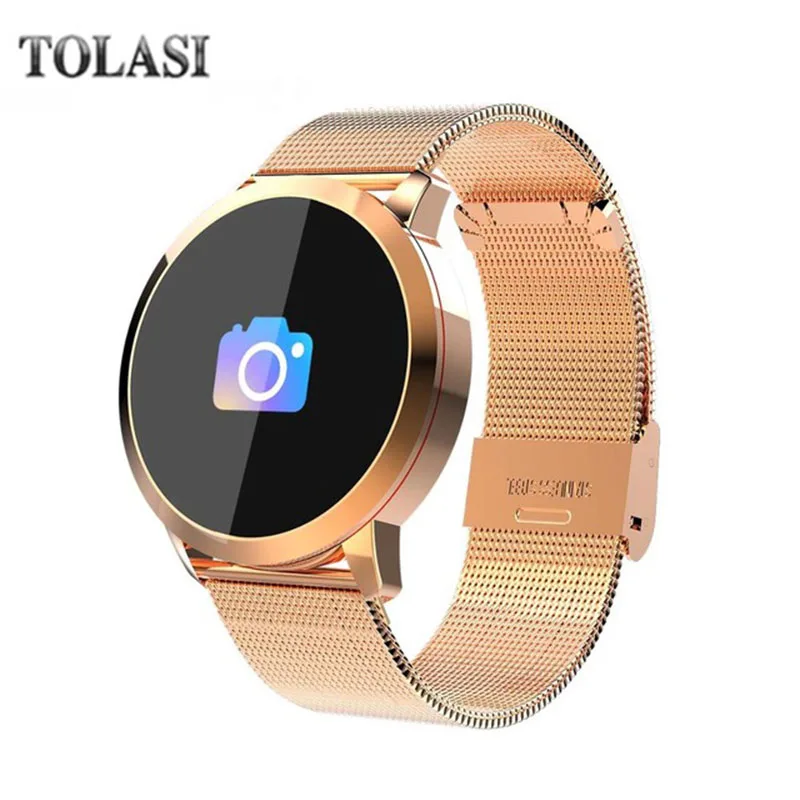 Q8 модные часы Smart Watch Водонепроницаемый длинные вспомогательный шагометр монитор