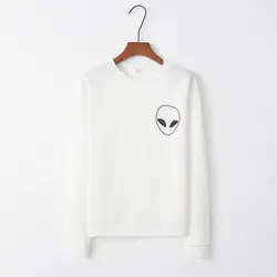 2016 новинка Женские кофты femme чужой crewneck женские толстовки для Женский трикотажный хлопчатобумажный пуловер femme S-XL