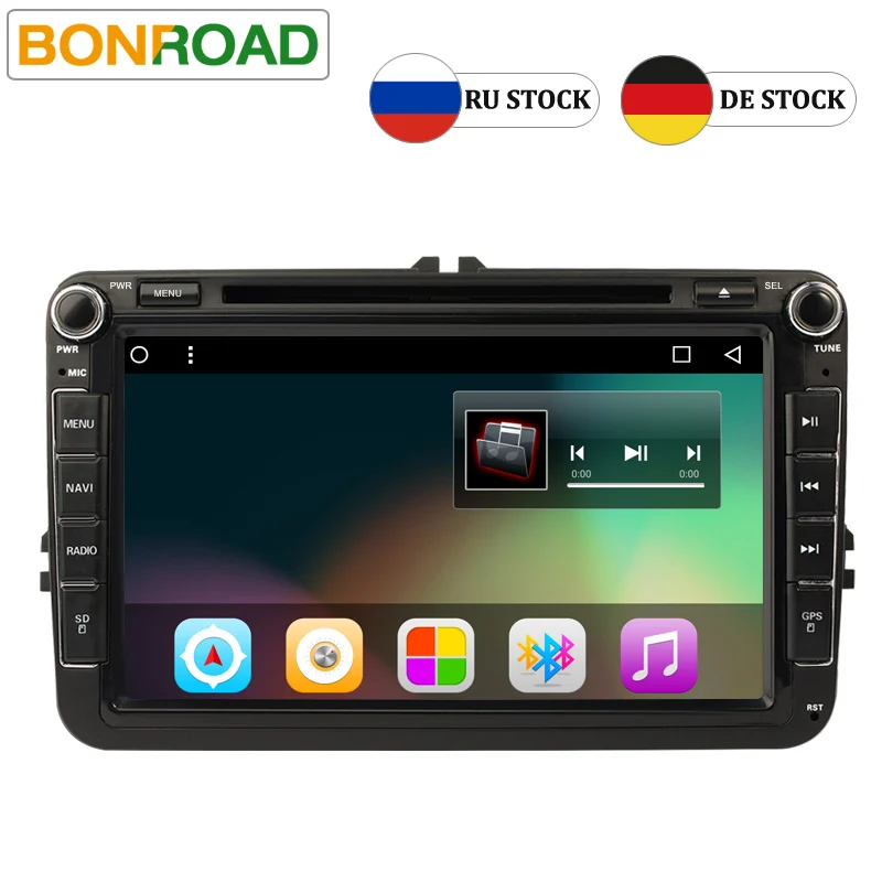

Bonroad Android 7.1 Car DVD Player GPS Navigation For Golf Sharan Passat Tiguan Touran Amarok Polo Caddy RAM 2G ROM 32G