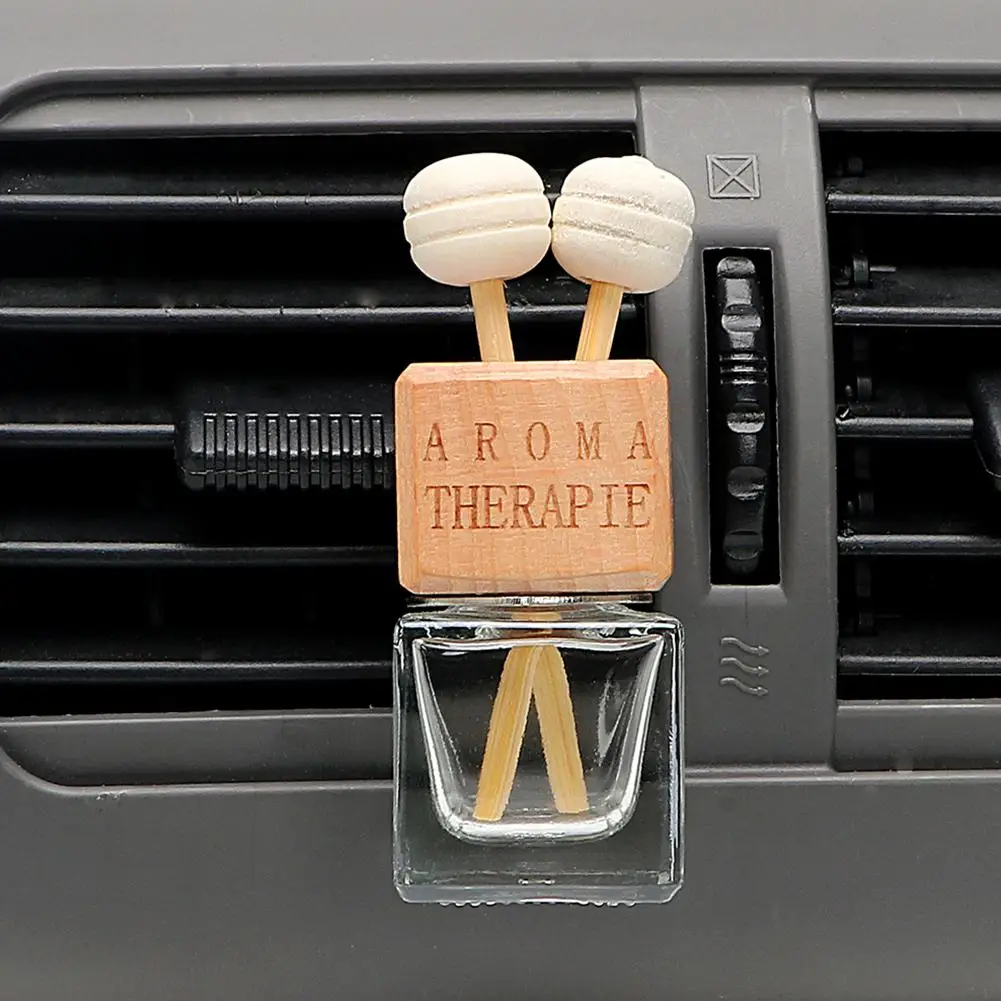 

6ml Car Air Freshener Ornament Perfume Empty Bottle Pendant Auto Clip Essential Oil Excluded Universal for Cars Home Office