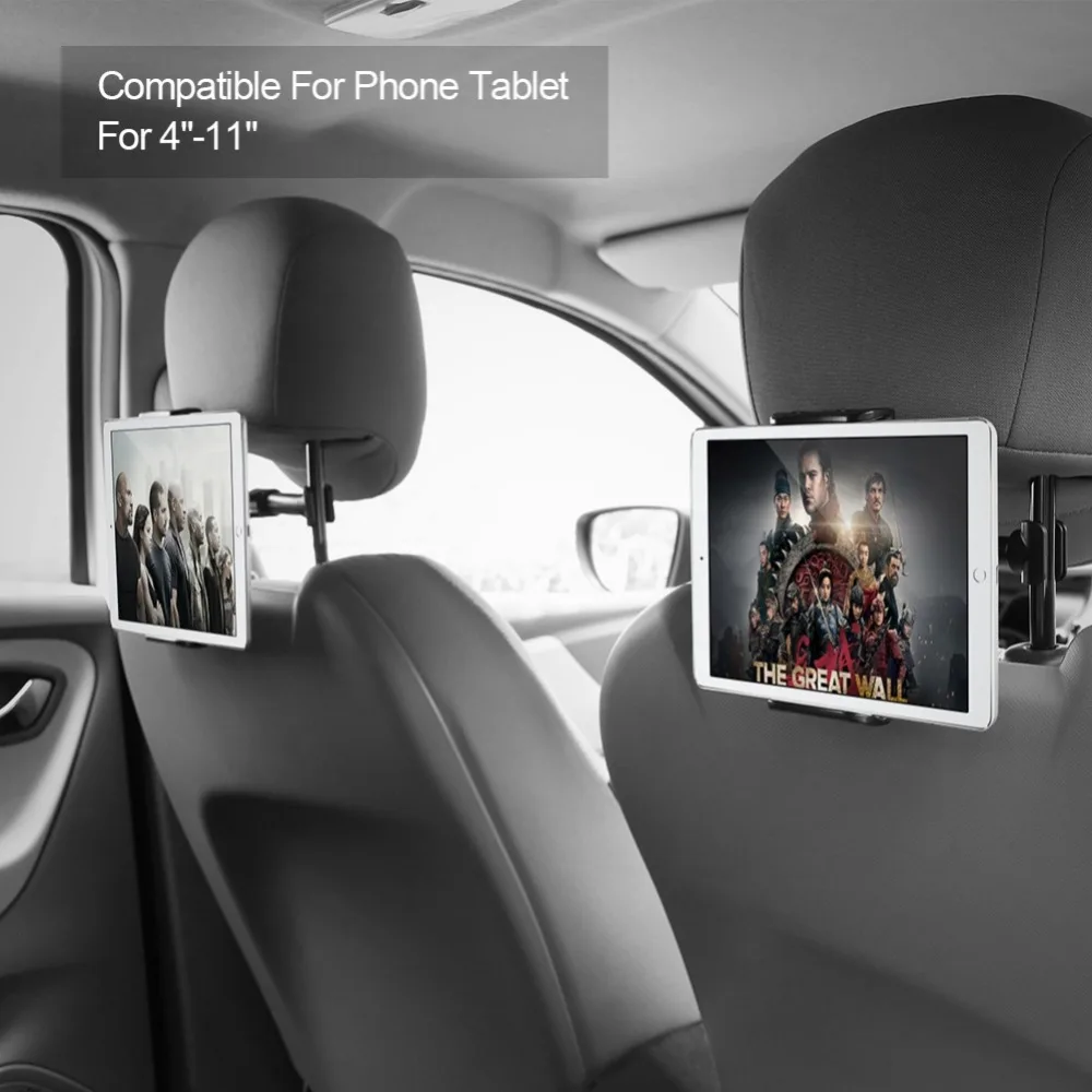 360 градусов вращения заднем сиденье автомобиля телефон планшеты PC Автомобильный Держатель Автомобильное Крепление подголовник Стенд