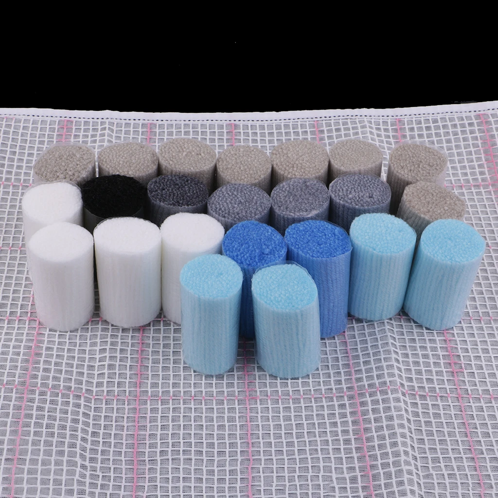 DIY Latch Hook Kit Carpet Rug Making Kit handicraft Needle Craft home decoration for Beginners Adults 20x12inch 