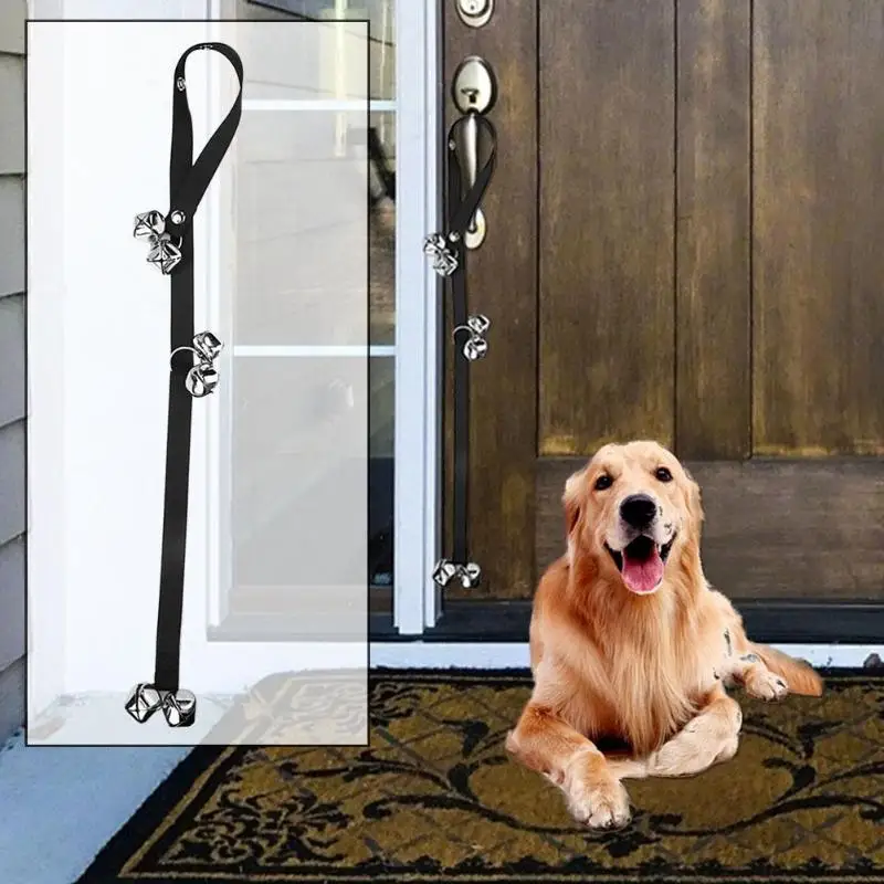 Дверной звонок для дрессировки собаки Регулируемый канат связи дверной звонок товары для домашних животных