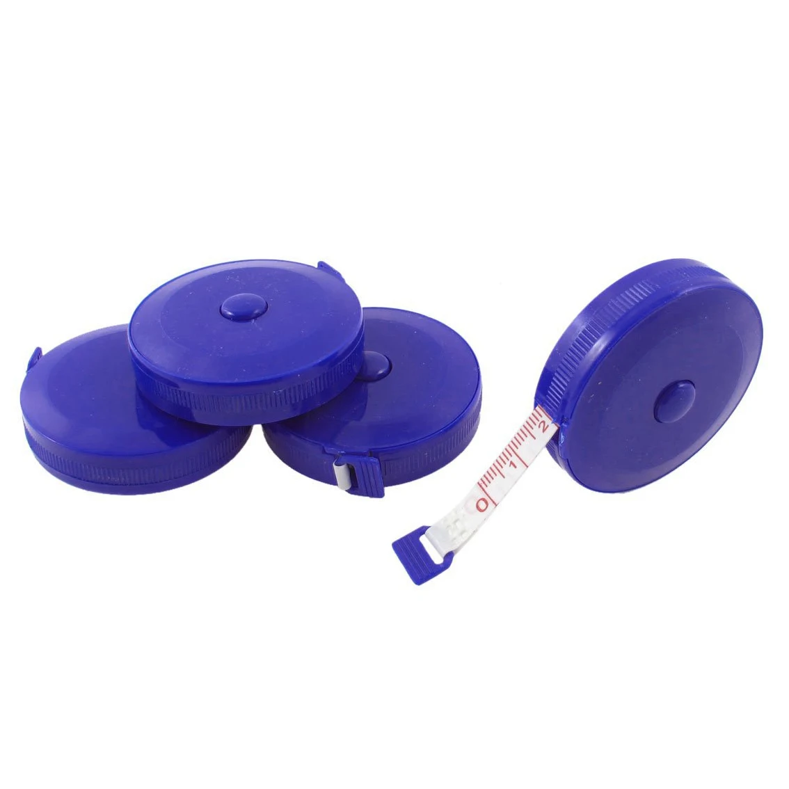 

LHLL-4Pcs Blue Round Retractable Tailors Measure Tape Ruler Metric 150cm