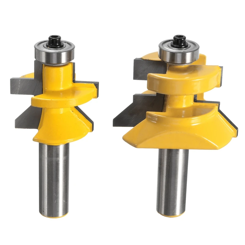 Durable in use 1 Set 45 Degree Router Bit 1/2 Inch x 3 Inch Notch