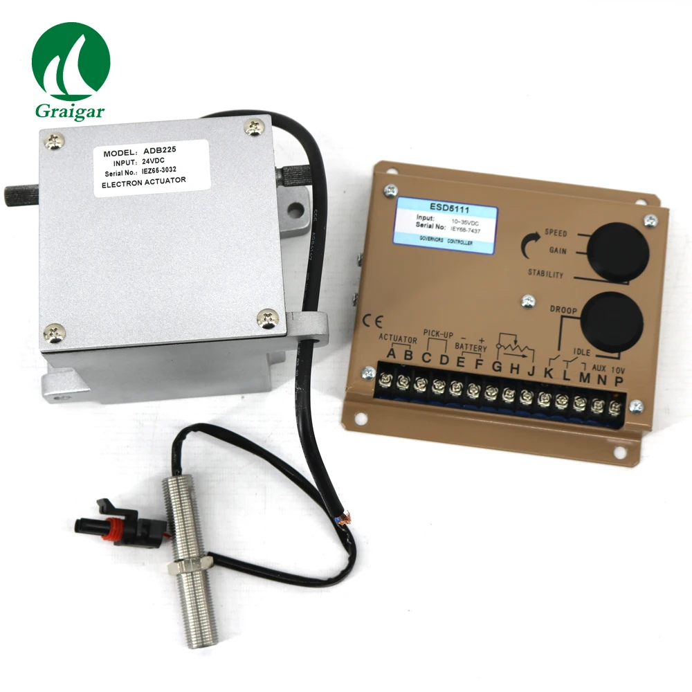 

ADB225 Product Portfolio (including 1PC ADB225 Actuator (12V or 24V) + 1PC Speed Controller ESD5111 + 1PC Speed Sensor 3034572)