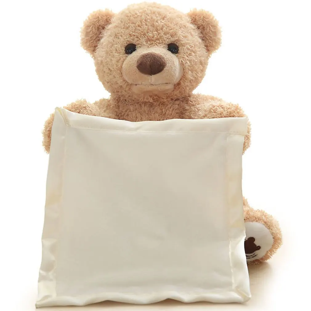 

Electric Plush Bear Toy Playing Hide And Seek Lovely Cartoon Stuffed Kids Birthday Gift Cute Music Bear