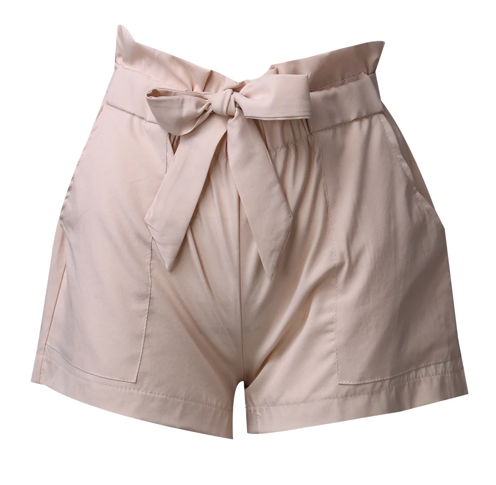 Горячие Модные женские сексуальные шорты летние повседневные шорты с высокой талией короткие пляжные шорты с бантом брюки
