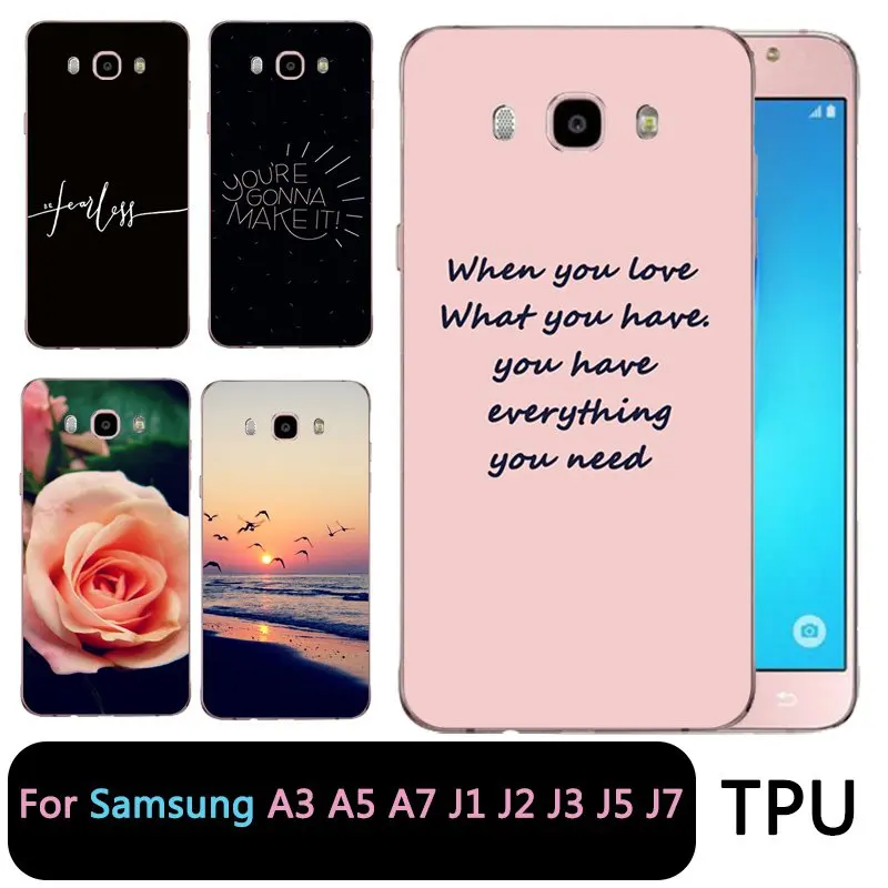 Мягкий прозрачный чехол для телефона QMSWEI из ТПУ samsung Galaxy A3 A5 2017 2016 prime J1 J2 J5 J3 J7