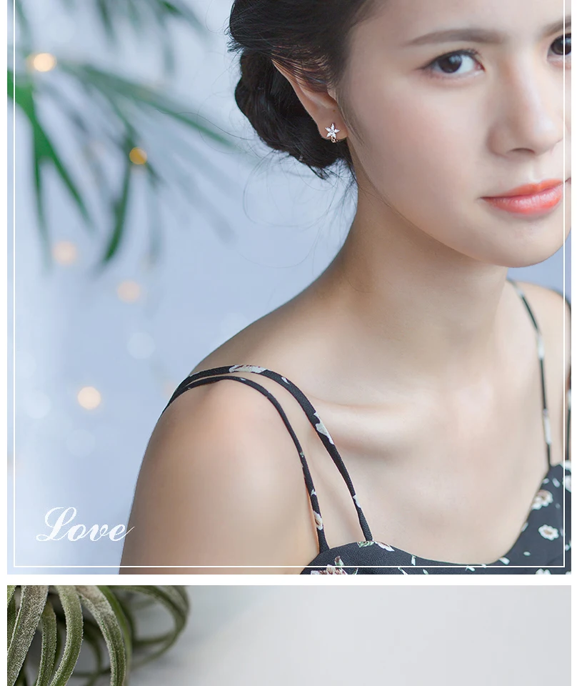 Exaggerated 925 Sterling Silver CZ Flower Hoop Earrings For Women Girls 2018 Fashion Piercing Huggie Earrings zilveren oorbellen (4)