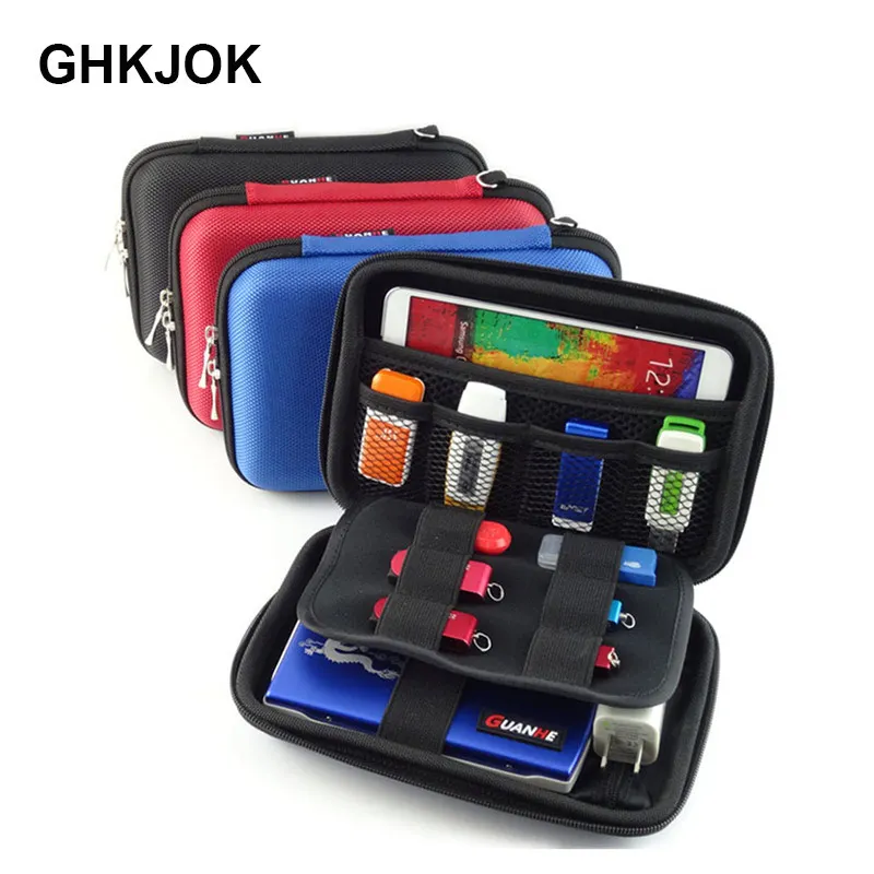 

Portable Travel Digital Accessories Storage Bag for HDD USB Data Cable SD Card Phone Power Bank Electronic Gadget Organizer Case